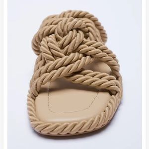 Zara braided rope sandals